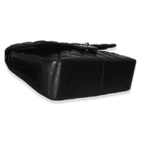 Chanel Black Quilted Lambskin Jumbo Double Flap Bag Handbag 7