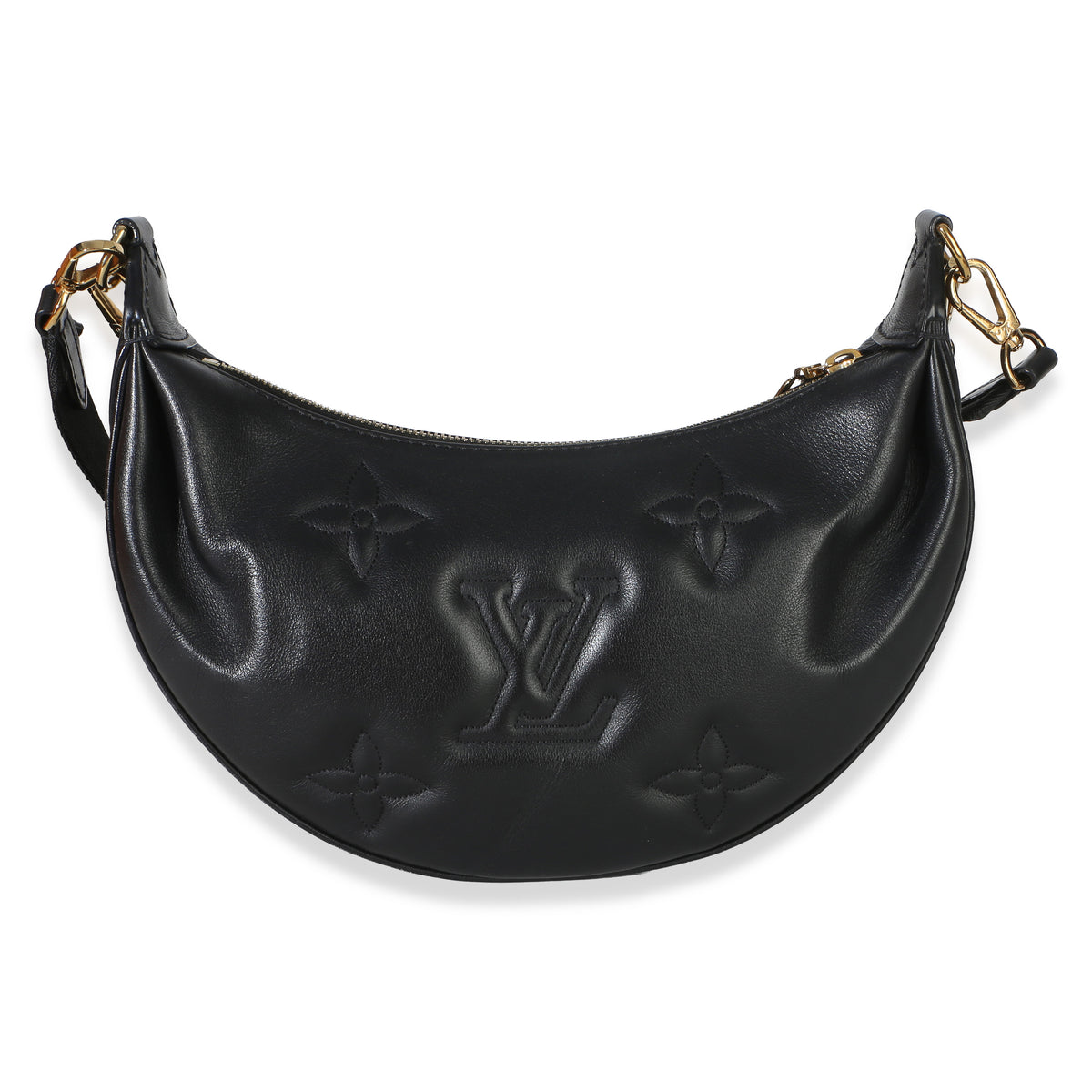 Louis Vuitton Black Calfskin Bubblegram Over The Moon Handbag 4
