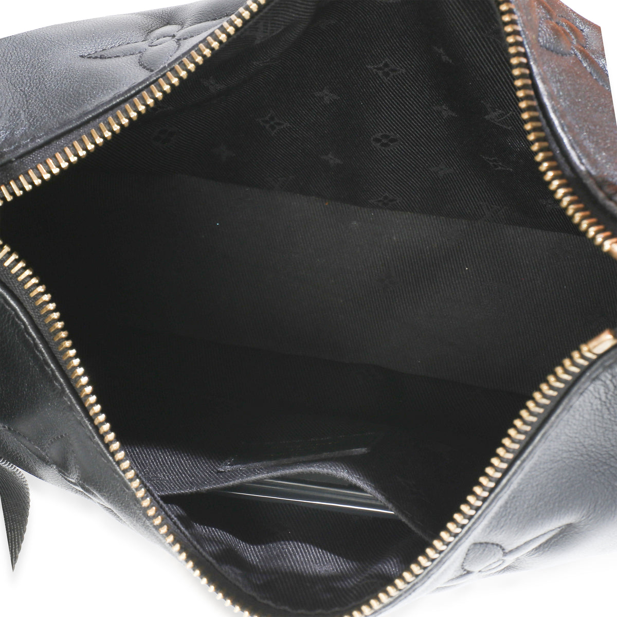 Louis Vuitton Black Calfskin Bubblegram Over The Moon Handbag 9