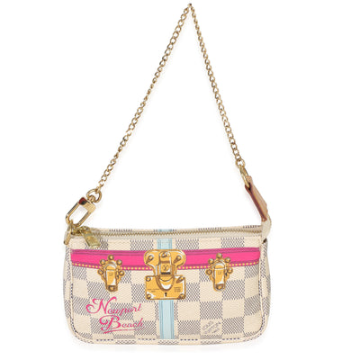 Louis Vuitton Damier Azur Canvas Summer Trunks Mini Pochette Accessoires Handbag id