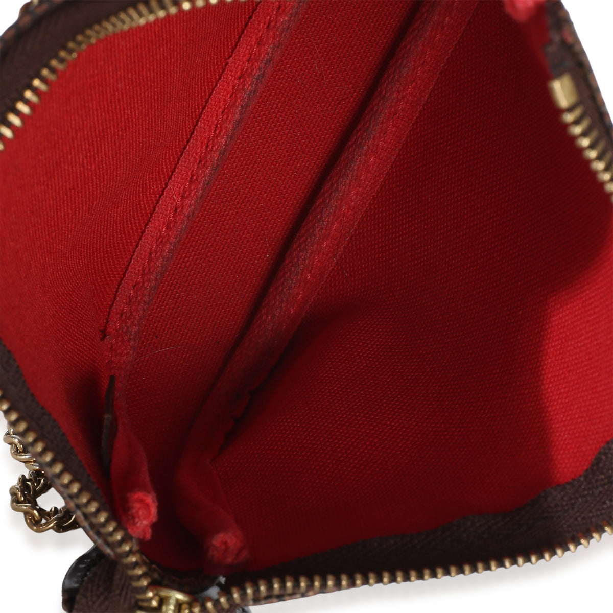 Louis Vuitton Damier Ebene Canvas Mini Pochette Accessoires Handbag 8