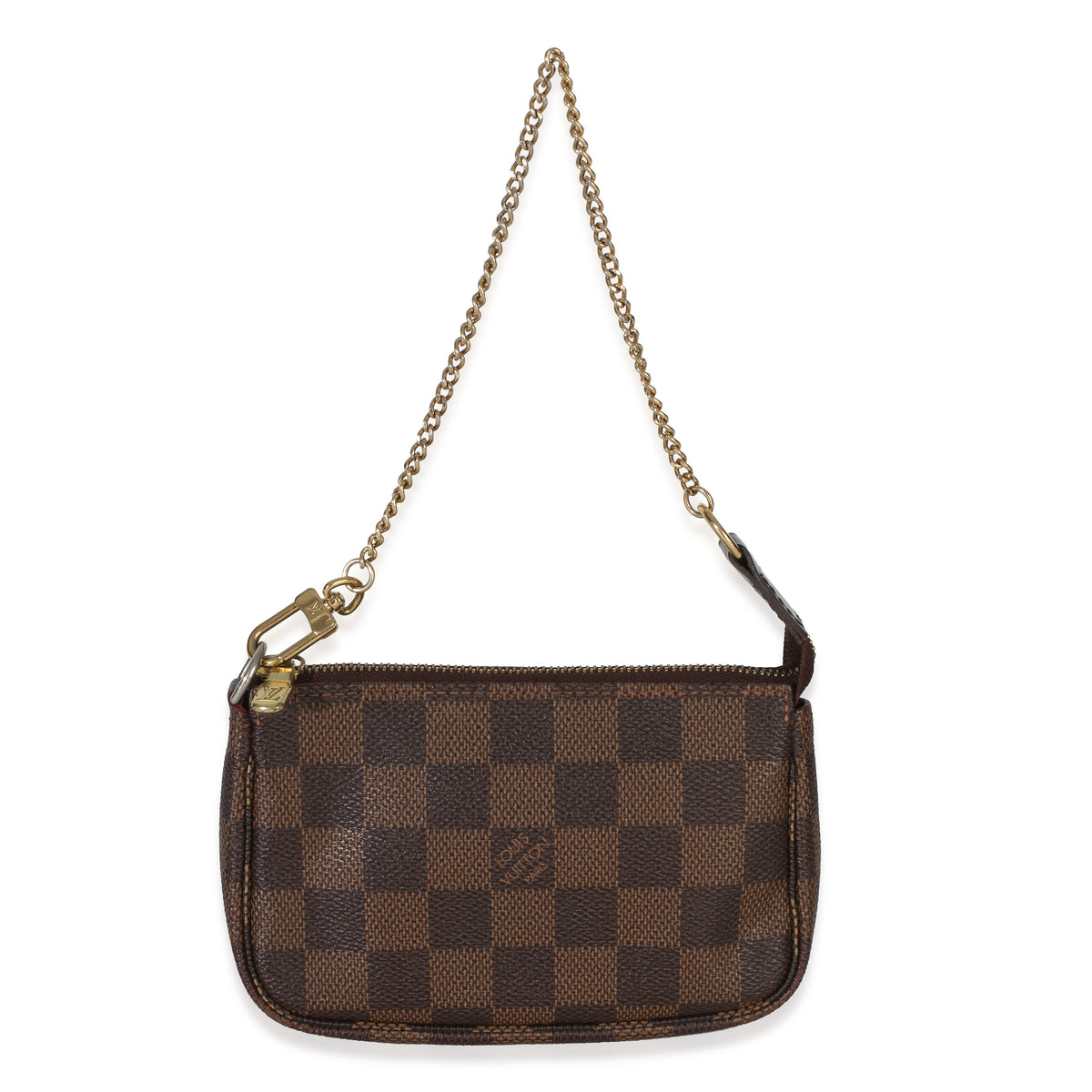 Louis Vuitton Damier Ebene Canvas Mini Pochette Accessoires Handbag fv