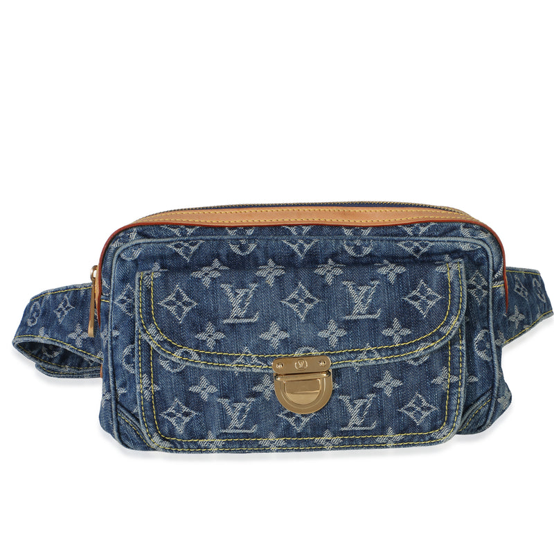 Louis Vuitton Blue Monogram Denim Belt Bag Handbag id