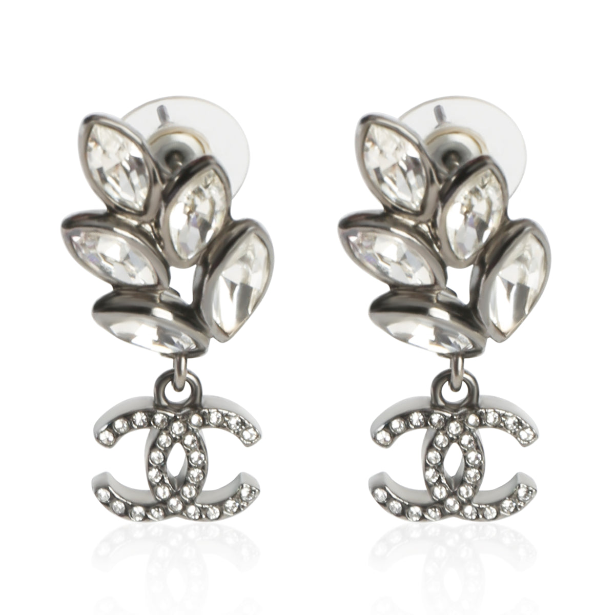 Chanel 2022 Strass CC Drop Earrings id