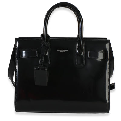 Saint Laurent Black Patent Nano Sac Du Jour Handbag id