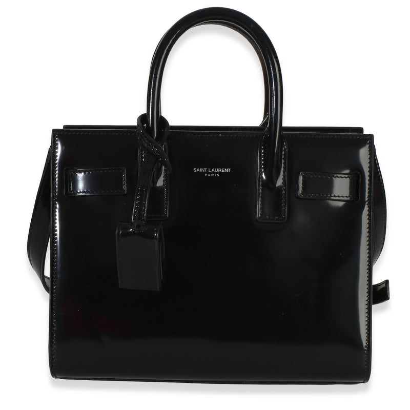 Saint Laurent Black Patent Nano Sac Du Jour Handbag id