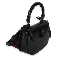 Gucci Black Monochrome Boarded Dyana Lux Medium Bamboo 1947 Top Handle Bag Handbag 3