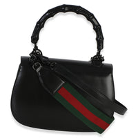 Gucci Black Monochrome Boarded Dyana Lux Medium Bamboo 1947 Top Handle Bag Handbag 4