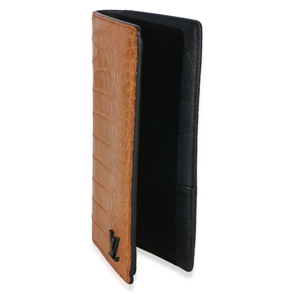 Louis Vuitton Tan Alligator Monogram Brazza Wallet Wallet 2