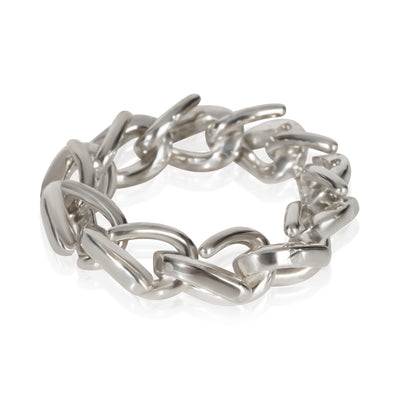 Tiffany & Co. Sterling Silver  Forged Link Ring fv