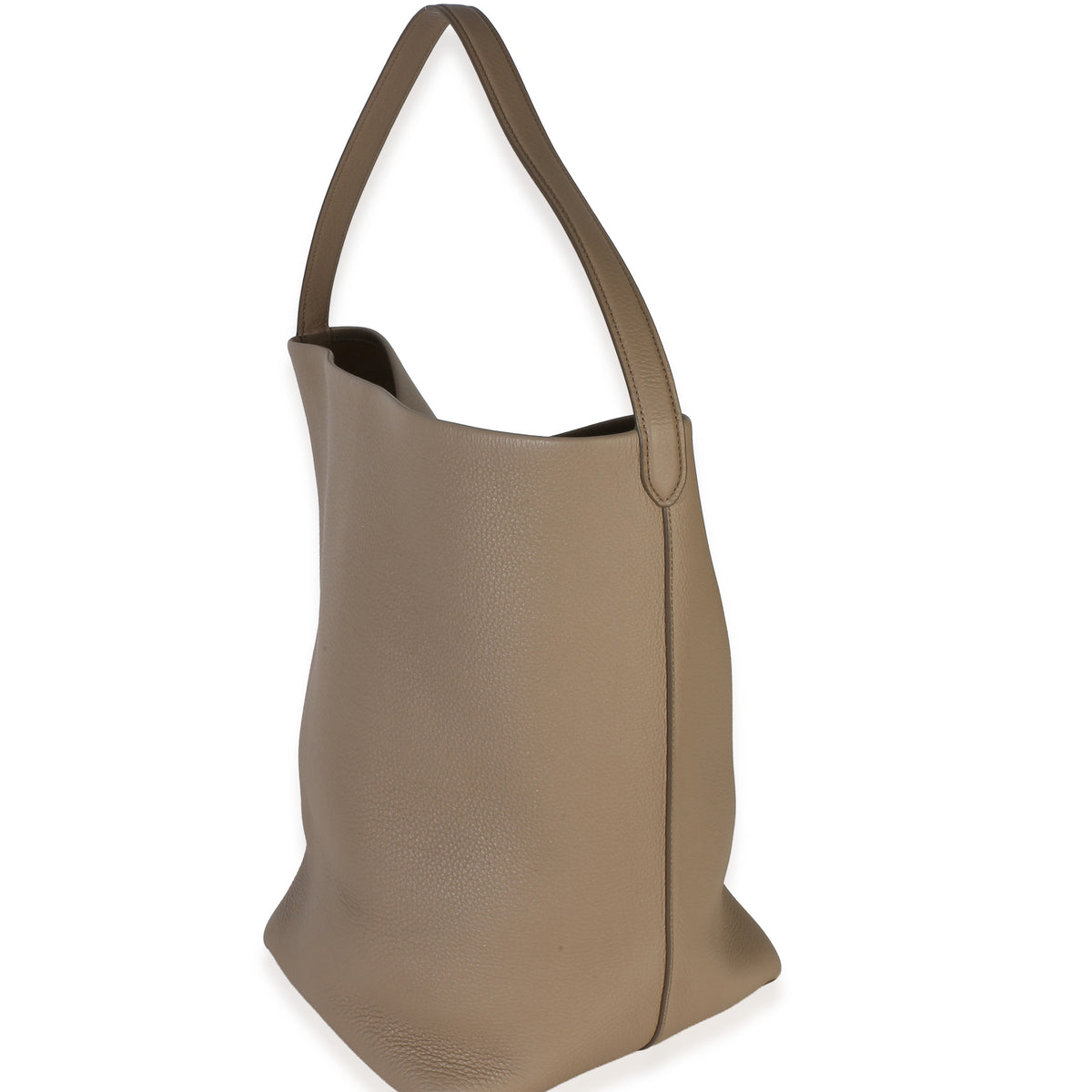 The Row Dark Taupe Grained Calfskin Large N/S Park Tote Handbag 2