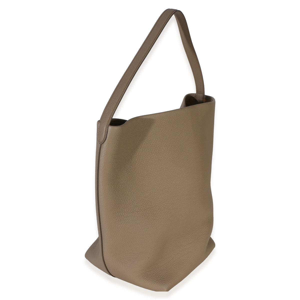 The Row Dark Taupe Grained Calfskin Large N/S Park Tote Handbag 3
