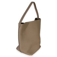 The Row Dark Taupe Grained Calfskin Large N/S Park Tote Handbag 3