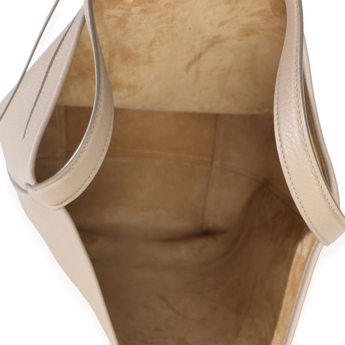 The Row Dark Taupe Grained Calfskin Large N/S Park Tote Handbag 8