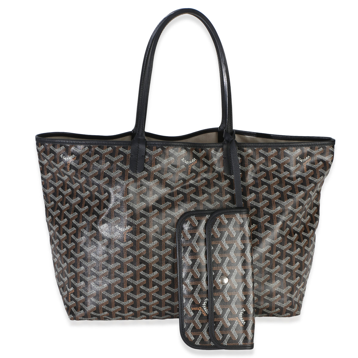 Goyard Black ine Canvas Saint Louis PM Handbag fv
