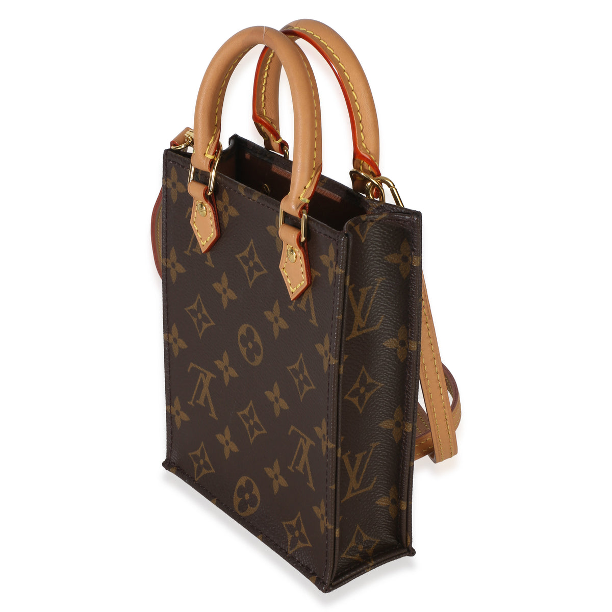 Louis Vuitton Monogram Canvas Petit Sac Plat Handbag 2