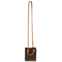 Louis Vuitton Monogram Canvas Petit Sac Plat Handbag 8