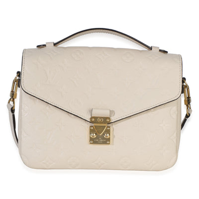 Louis Vuitton Creme Empreinte Pochette Metis Handbag fv