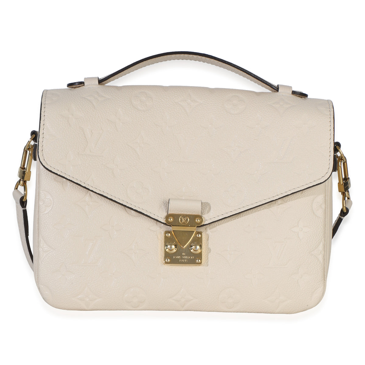 Louis Vuitton Creme Empreinte Pochette Metis Handbag fv