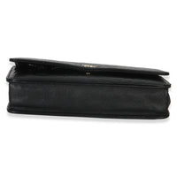 Chanel Black Camellia Lambskin Wallet on Chain Handbag 5