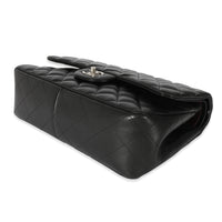 Chanel Black Quilted Lambskin Jumbo Classic Double Flap Bag Handbag box