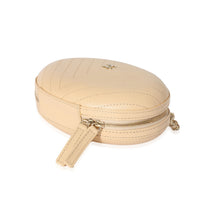 Chanel Beige Chevron Leather City Evening Box Bag Handbag clasp