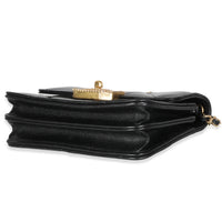 Chanel Black Quilted Calfskin Strass Mini Flap Bag Handbag box