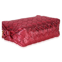 Bottega Veneta Pink Intrecciato Nappa Foil Mini Loop Camera Crossbody Bag Handbag 7