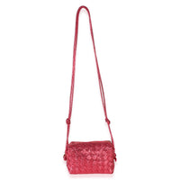 Bottega Veneta Pink Intrecciato Nappa Foil Mini Loop Camera Crossbody Bag Handbag 8