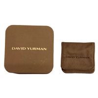 David Yurman Yellow Gold & Sterling Silver  Crossover Hoop Earrings box