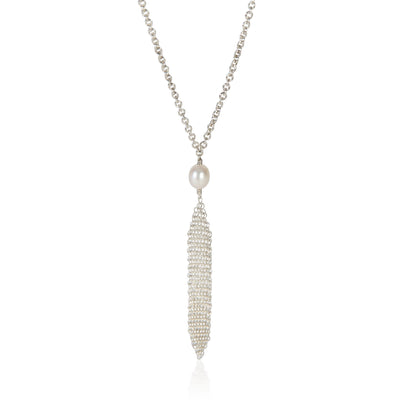 Tiffany & Co. Sterling Silver Pearl Tassel Pendant fv