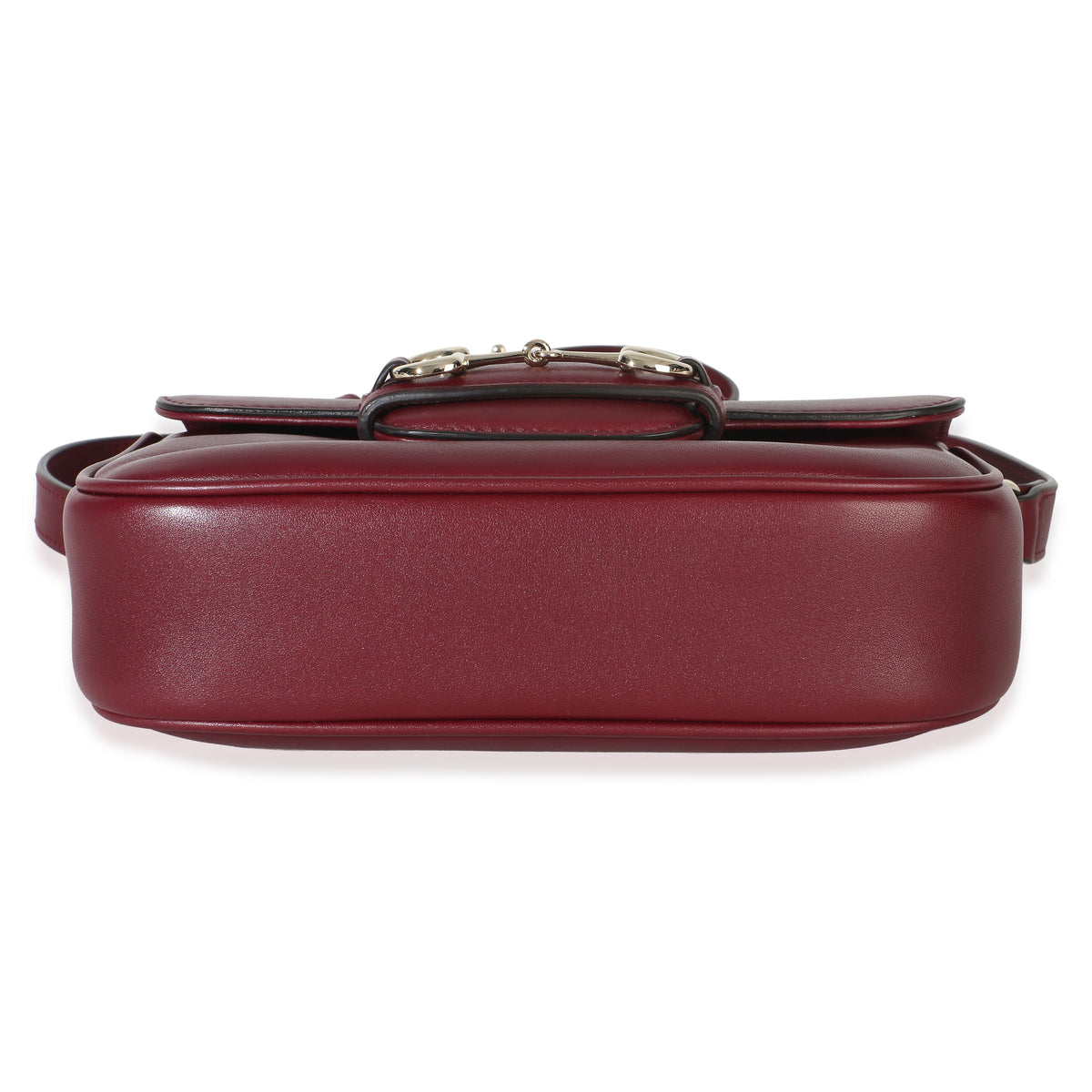 Gucci Red Soft Calfskin Horsebit 1955 Small Shoulder Bag Handbag 5