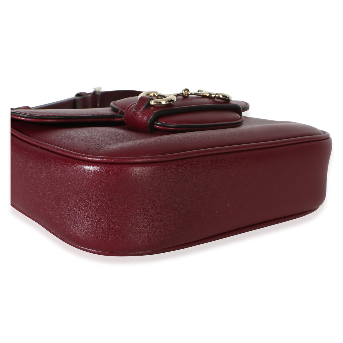 Gucci Red Soft Calfskin Horsebit 1955 Small Shoulder Bag Handbag 7