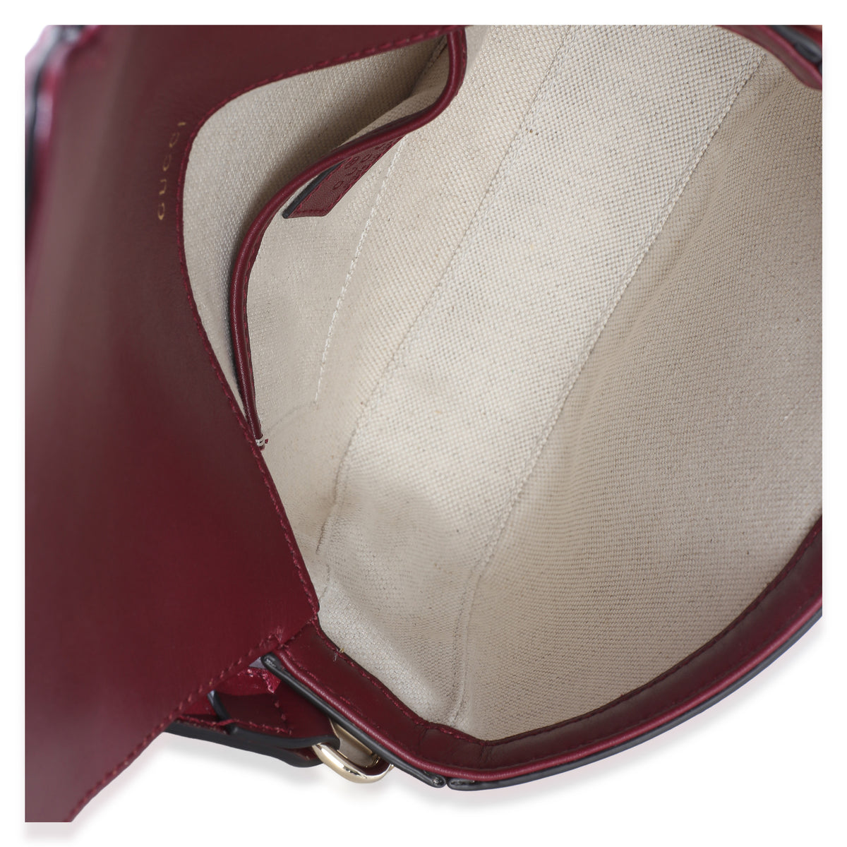 Gucci Red Soft Calfskin Horsebit 1955 Small Shoulder Bag Handbag 8