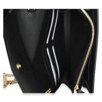 Gucci Black Calfskin GG Debossed Chain Wallet Handbag 8