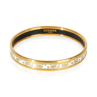 Hermès Gold Plated  Narrow Enamel Balcons du Guadalquivir Bracelet id