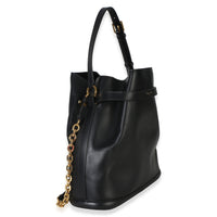Christian Dior Black Calfskin CD Embossed Large C'est Chain Bucket Bag Handbag 3