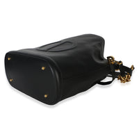 Christian Dior Black Calfskin CD Embossed Large C'est Chain Bucket Bag Handbag 6