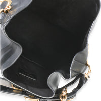 Christian Dior Black Calfskin CD Embossed Large C'est Chain Bucket Bag Handbag 9