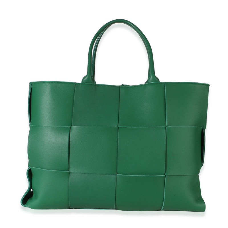 Bottega Veneta Racing Green Nappa Maxi Intrecciato Large Arco Tote Handbag id