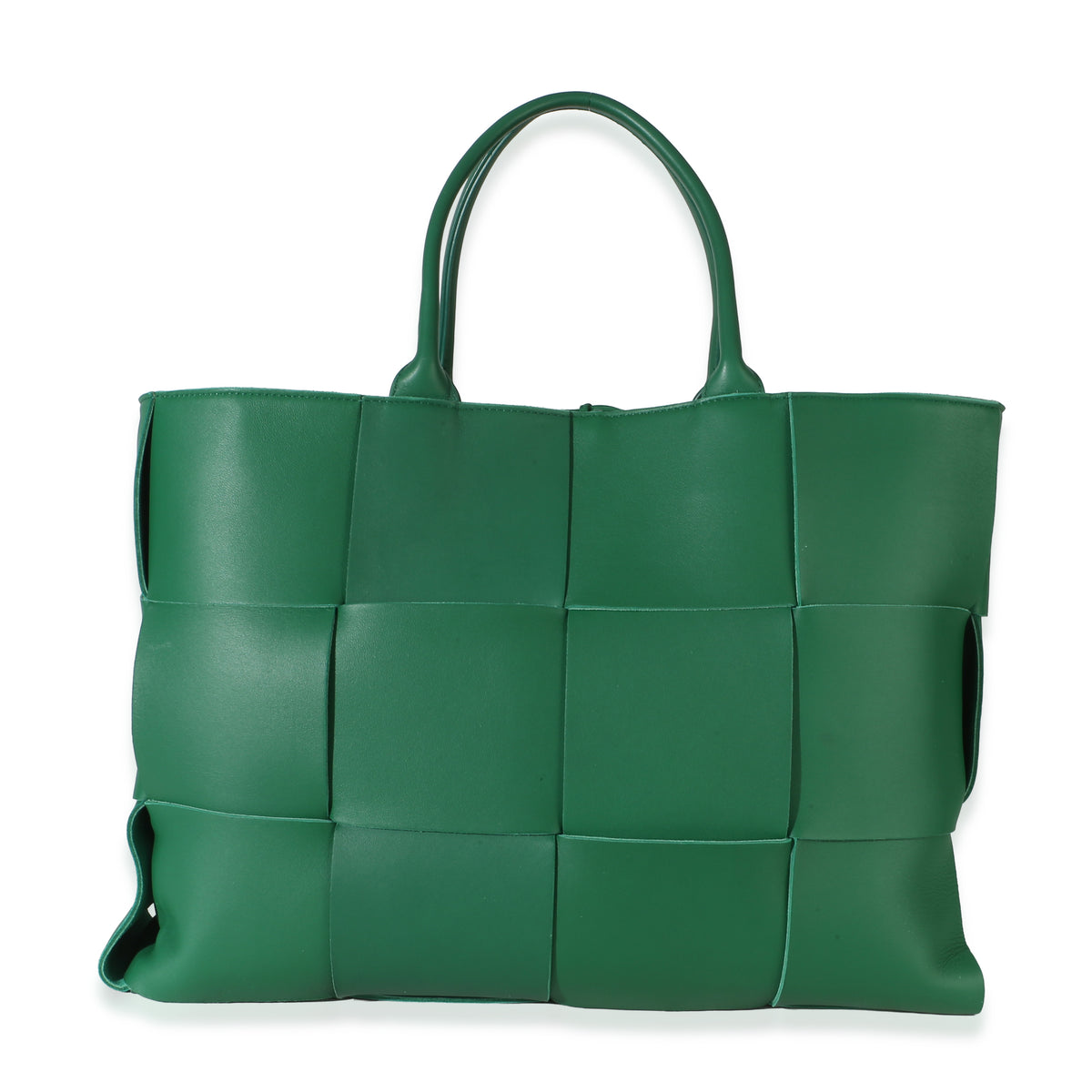 Bottega Veneta Racing Green Nappa Maxi Intrecciato Large Arco Tote Handbag id