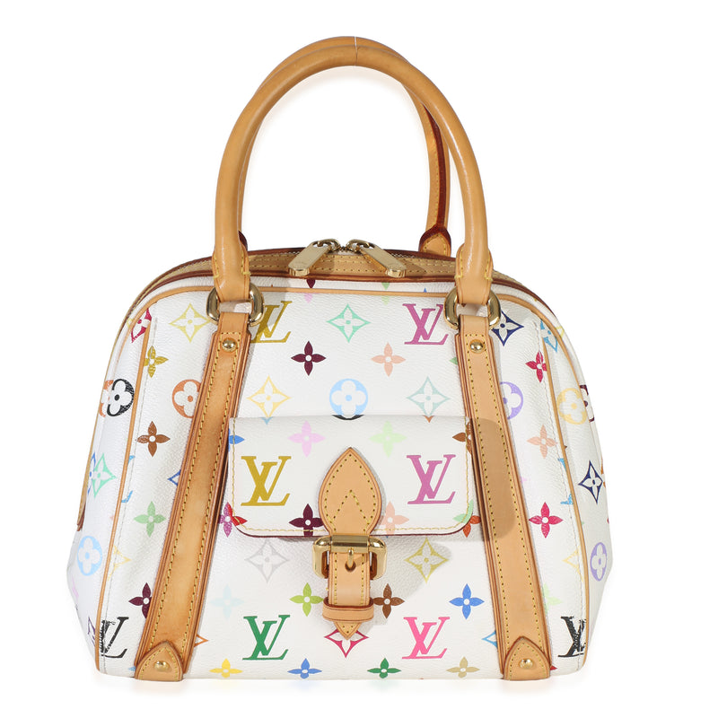 Louis Vuitton White Monogram Multicolore Priscilla Handbag id