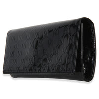 Gucci Black Microguccissima Patent Broadway Clutch Handbag 2