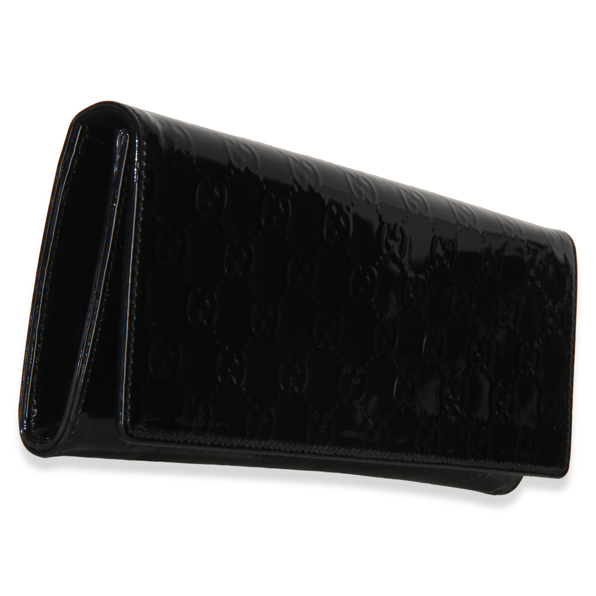 Gucci Black Microguccissima Patent Broadway Clutch Handbag 3
