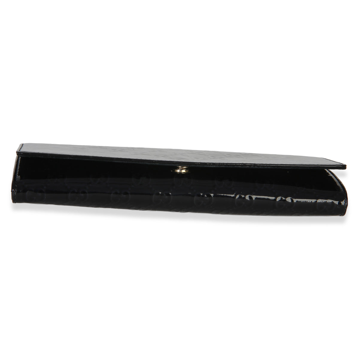 Gucci Black Microguccissima Patent Broadway Clutch Handbag 5