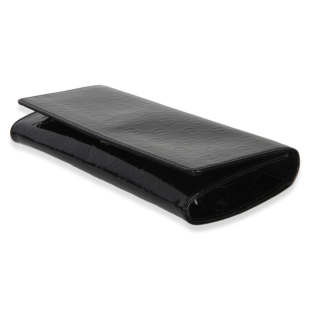 Gucci Black Microguccissima Patent Broadway Clutch Handbag 6