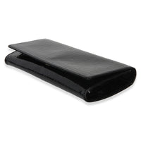 Gucci Black Microguccissima Patent Broadway Clutch Handbag 6