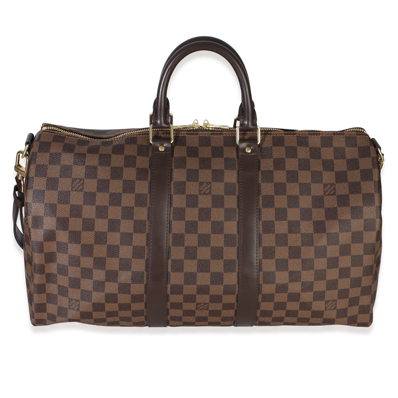 Louis Vuitton Damier Ebene Canvas Keepall Bandouliere 45 Handbag id
