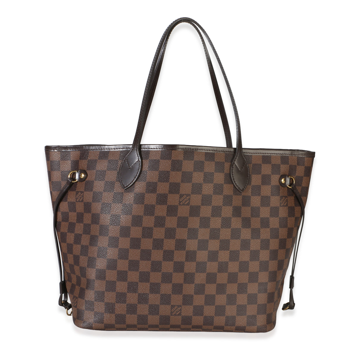 Louis Vuitton Damier Ebene Canvas Neverfull MM Handbag fv
