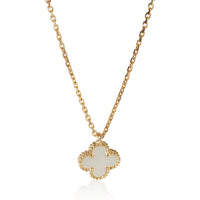 Van Cleef & Arpels Yellow Gold Mother Of Pearl Sweet Alhambra Pendant id